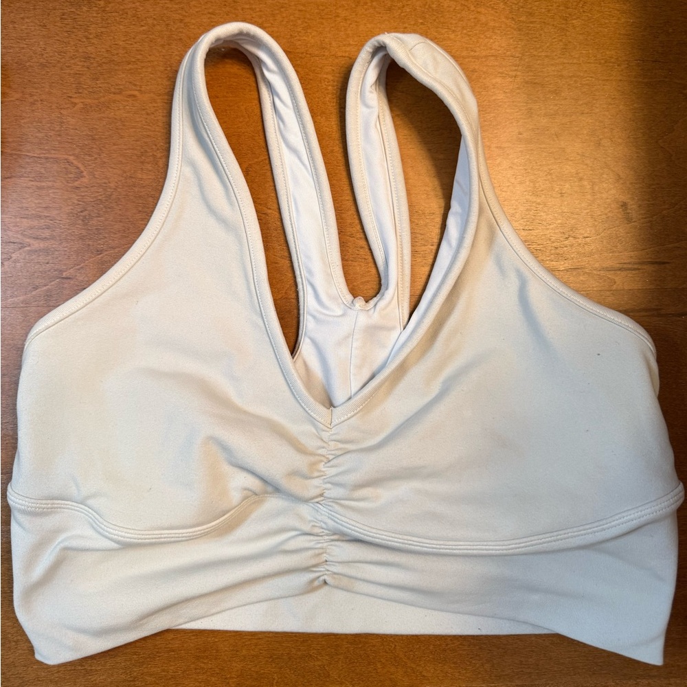 ALO Yoga Cream Sports Bra